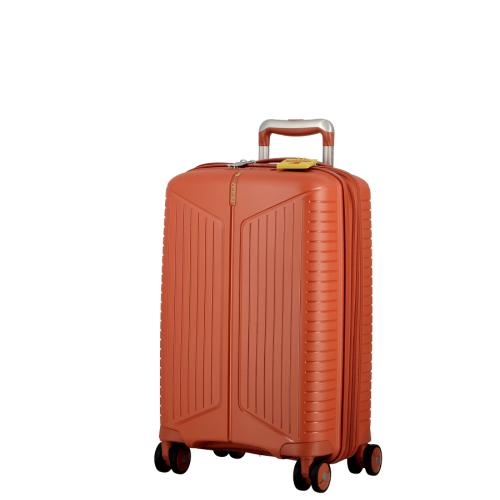 Valise Terracotta-Orange 4 roues Extensible 55x35x20/24 cm Évaé | Jump® Bagages