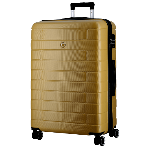Valise 4 roues Jumbo Extensible 76 cm jaune | Jump® Bagages