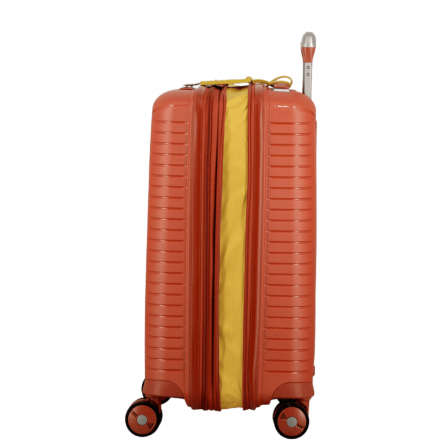 Valise Terracotta-Orange 4 roues Extensible 55x35x20/24 cm Évaé | Jump® Bagages