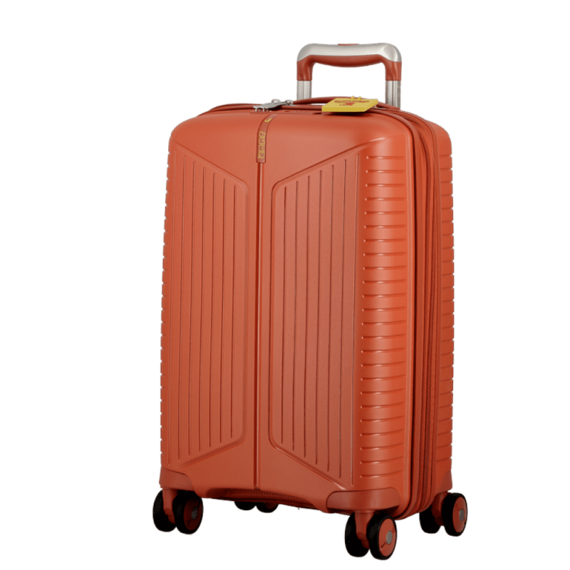 Valise Terracotta-Orange 4 roues Extensible 55x35x20/24 cm Évaé | Jump® Bagages