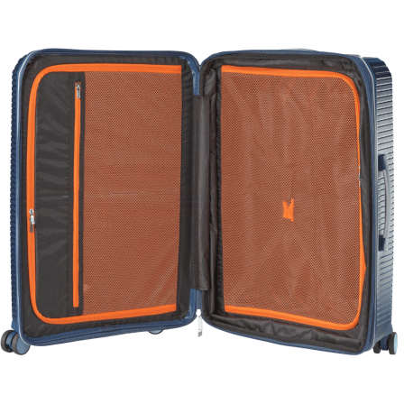 Valise Moyenne 4 roues Extensible 66 cm bleu SONDO | Jump® Bagages