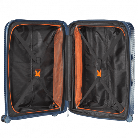 Valise Moyenne 4 roues Extensible 66 cm bleu SONDO | Jump® Bagages