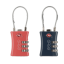 Cadenas TSA à câble à combinaison 3 chiffres rouge| Jump® Bagages