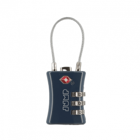 Cadenas TSA à câble à combinaison 3 chiffres marine| Jump® Bagages