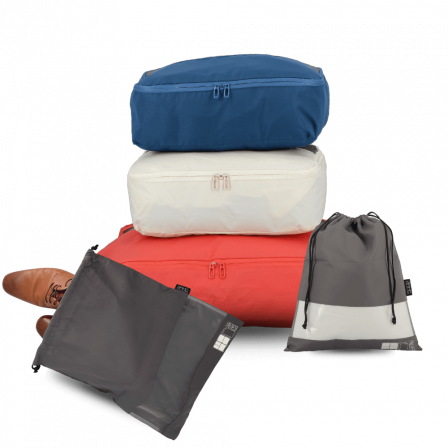 Set de 7 pochettes de voyage taille S| Jump® Bagages