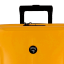Valise jaune 4 roues extensible 77cm, de la collection Glossy de JUMP Bagages