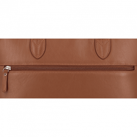 Serviette 1 soufflet 36 cm - portable 13" caramel UPPSALA CUIR| Jump® Bagages