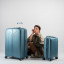Valise Bleue 4 roues Extensible 55x35x20/24 cm Évaé | Jump® Bagages