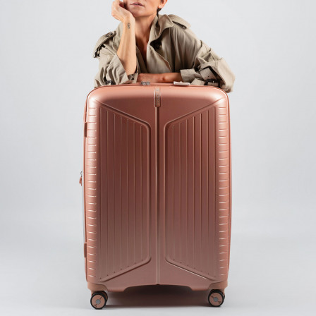 Valise Rose 4 roues Extensible 55x35x20/24 cm Évaé | Jump® Bagages