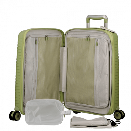 Valise Verte 4 roues Extensible 55x35x20/24 cm Évaé | Jump® Bagages