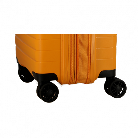 Valise Jaune 4 roues Extensible 55x35x20/24 cm Striper| Jump® Bagages