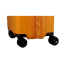 Valise Jaune 4 roues Extensible 66x44x26/30 cm Striper| Jump® Bagages