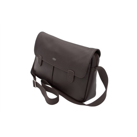 Besace Rabat 36 cm chocolat UPPSALA CUIR| Jump® Bagages Besace Rabat 36 cm chocolat UPPSALA CUIR| Jump® Bagages