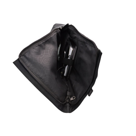 Sac à dos noir Roll Top Antivol - portable 15.6" STRIPE | Jump® Bagages