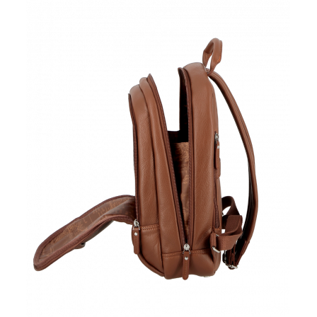 Sac à dos borne 36 cm - portable 13" caramel UPPSALA CUIR | Jump® Bagages