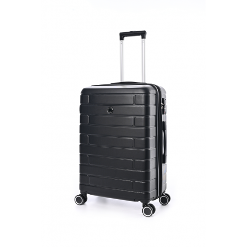 Valise 4 roues Moyenne Extensible 66x47x26/30 cm noir ESCO | Jump® Bagages